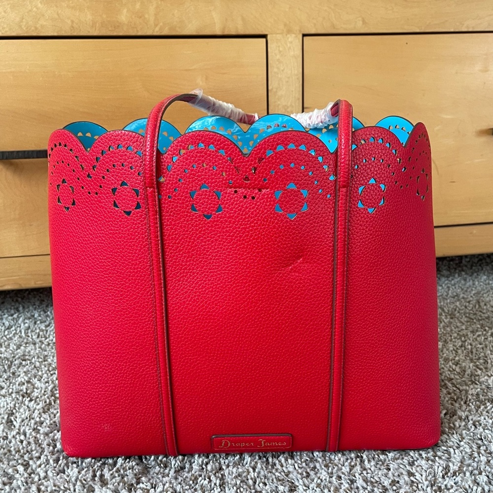 Draper James Red Purse new without tags